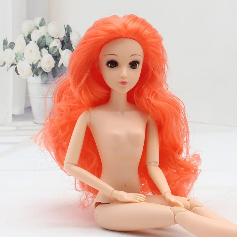 1 комплект голова кукла с объемными глазами длинные локоны волосы 3D игрушка для