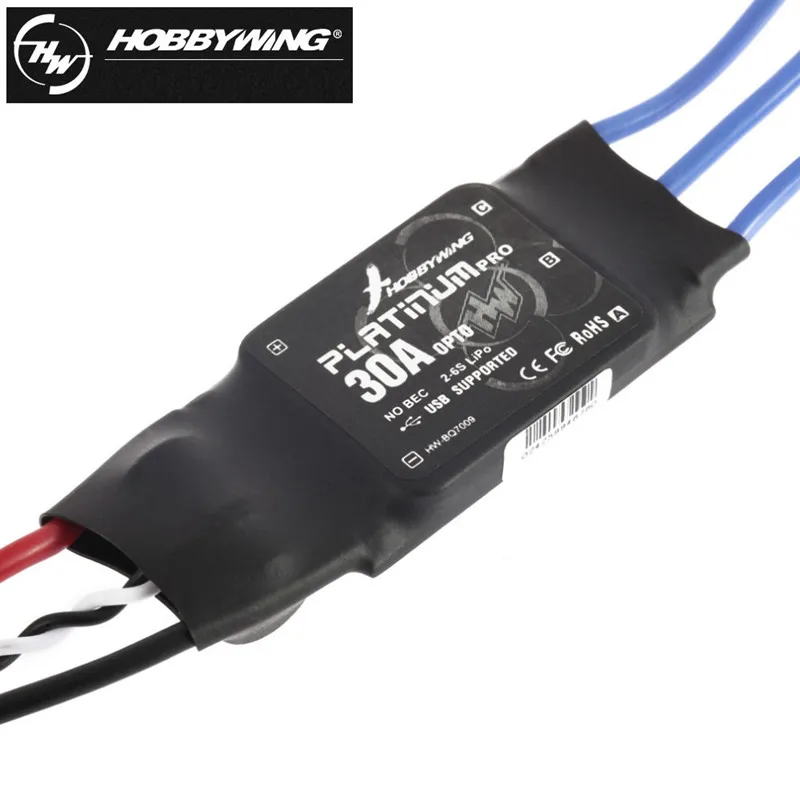 FATJAY Hobbywing Platinum 30A Pro OPTO RC бесщеточный ESC 2 6S контроллер скорости для DIY Quadcopter Hexacopter