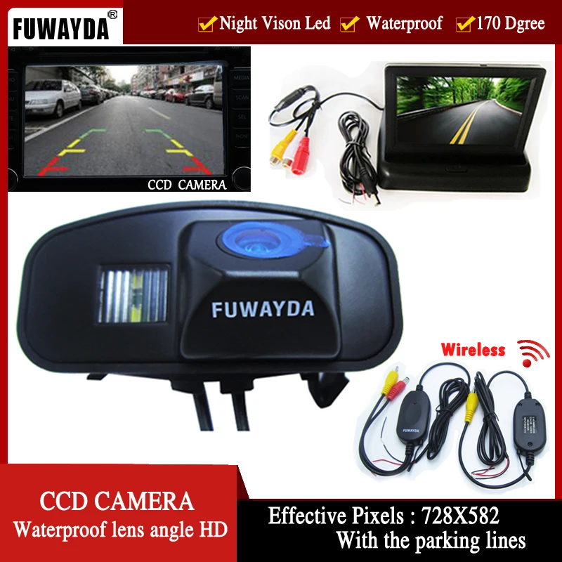 Новая светодиодный ная светодиодная камера заднего вида FUWAYDA с функцией ночного