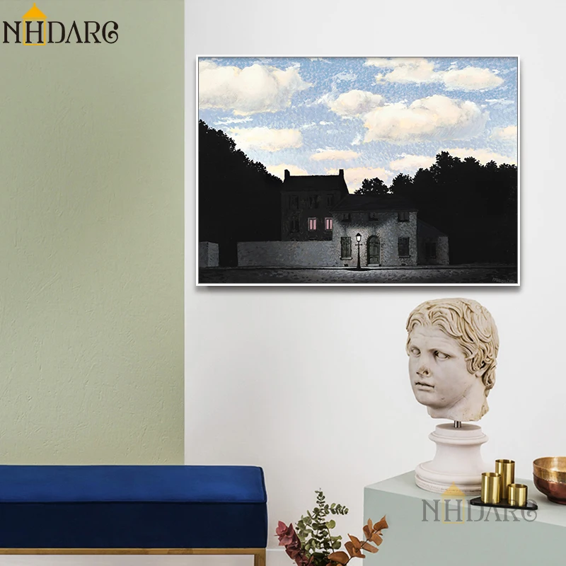 Империя света в Пегги живопись Magritte плакаты и принты Холст Живопись Искусство настенные картины для украшения дома