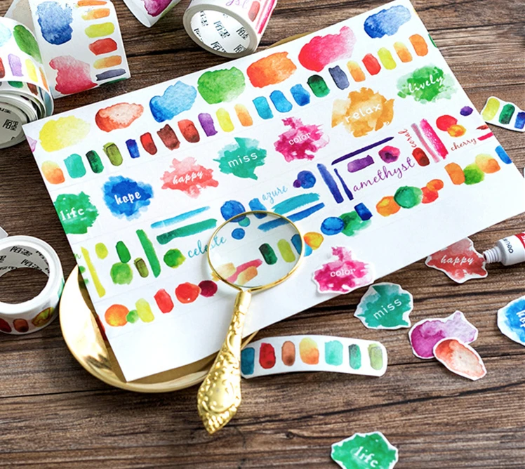 Цветная бумажная лента для самостоятельной покраски 3 м Маскировочная