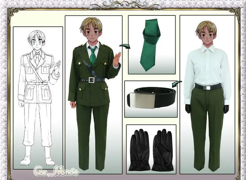 Костюм для косплея APH Axis Powers Hetalia UK Артур Киркланд|cosplay costume|hetalia cosplay costumescostume costume |