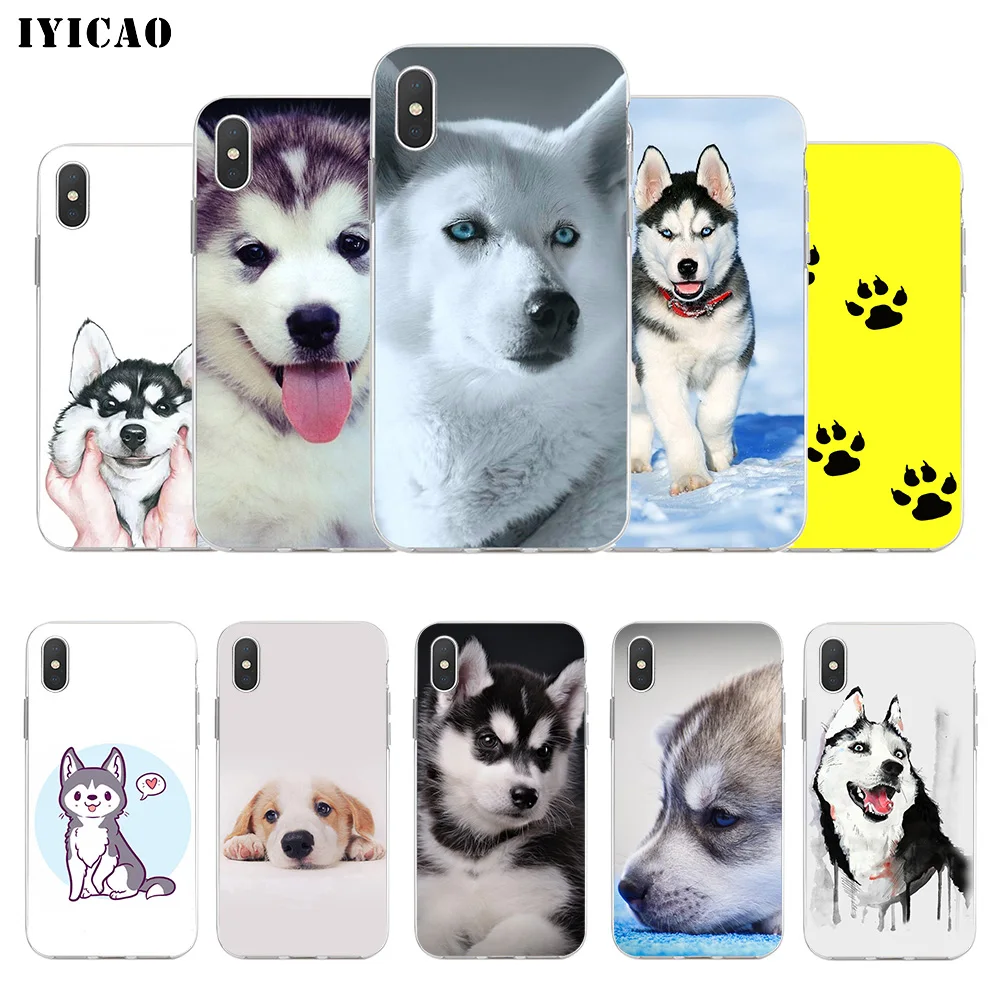 Мягкий силиконовый чехол IYICAO для iPhone X XR XS MAX 6 6s 7 8 Plus 5 5S SE TPU|Чехлы-накладки| |