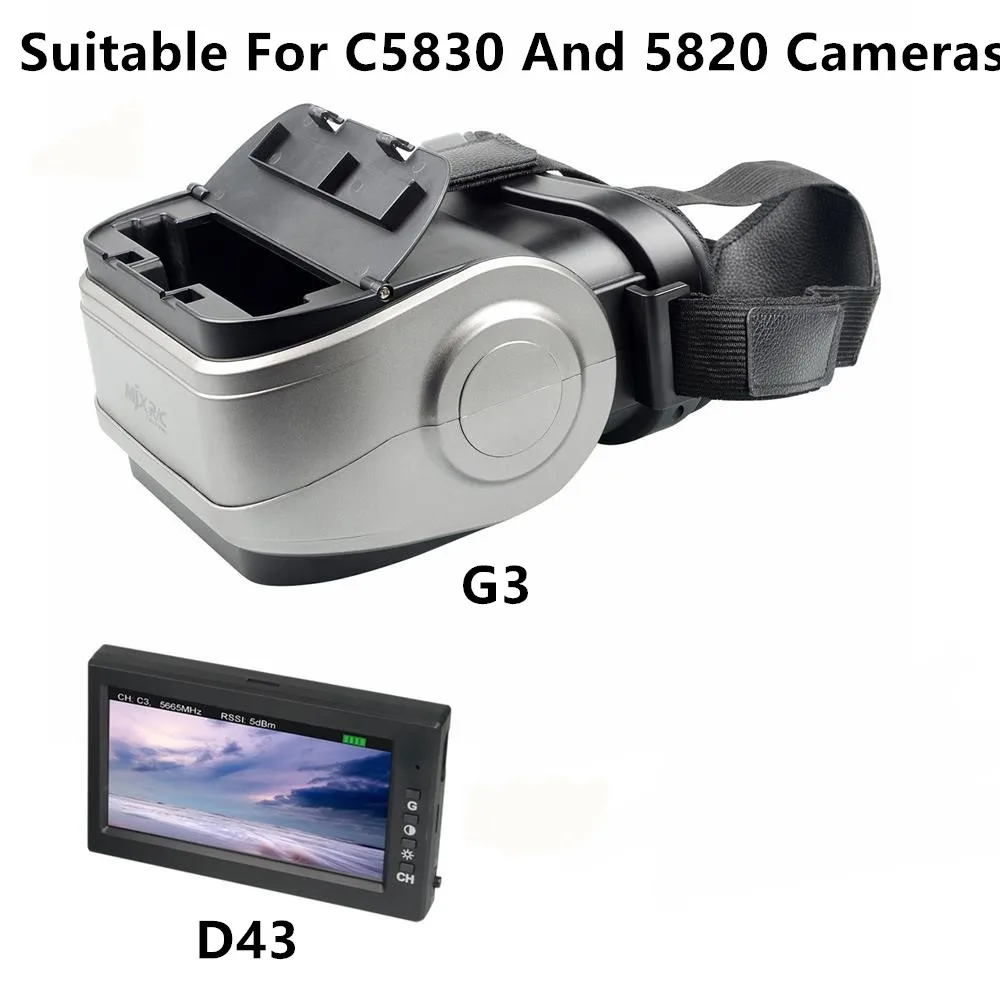 MJX B3 C5830 Камера Fit B6 вертолет запасных Запчасти D43 ЖК дисплей Экран G3 очки 5 8 г FPV в