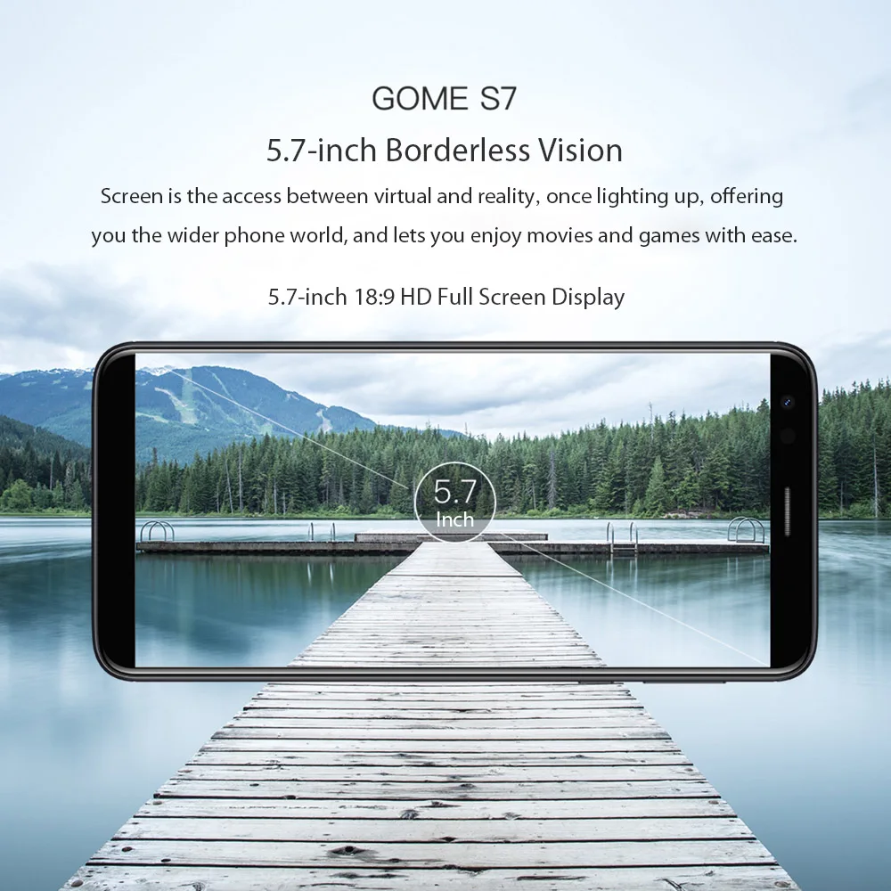 GOME S7 4 Гб ОЗУ 64 Гб ПЗУ 5,7 дюйма смартфон MT6750 Восьмиядерный две sim-карты аккумулятор 4000 мАч