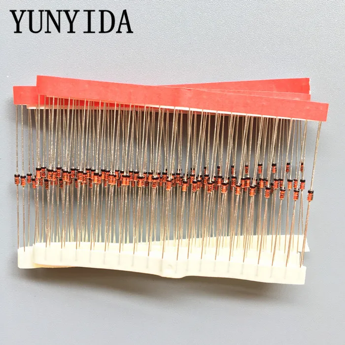 Диод Зенера DO 35 BZX55C15V 16V 18V 20V 22V 24V 27V 30V 33V 36V 39V 43V 47V 51V 56V 100 шт. 62V 68V 75V|zener diode|100pcs diodediode