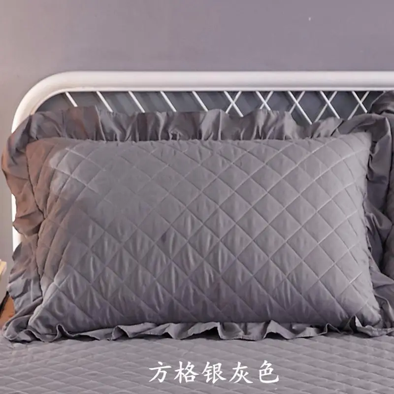 as picture JaneYU Couple Thickened Double Pillow Cover Cotton Pillow Cover, 1.2m 1.5m Long Pillow Cover 1.8m Pillow Cover - Цвет: as picture