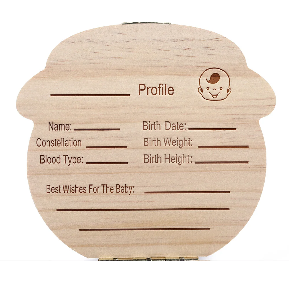 Креативная деревянная детская шкатулка для зубов коробка молочные зубы пупочный