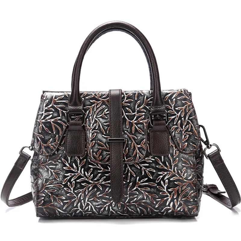 

Высококачественная рельефная сумка из натуральной кожи, сумки через плечо, сумка-мессенджер из воловьей кожи для женщин, женская сумка-тоут...