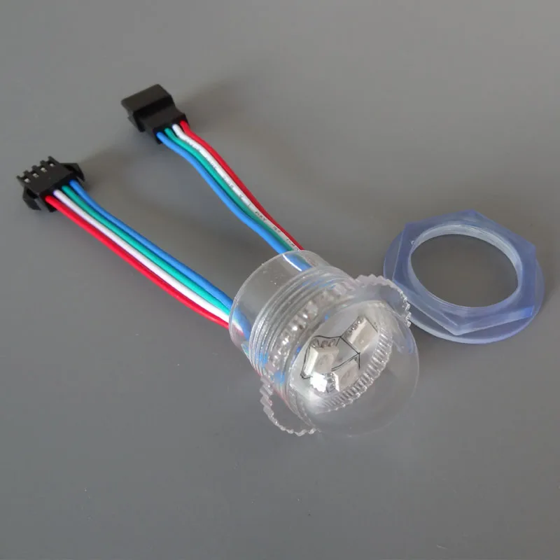 500 шт./лот 26 мм цветная (RGB) тупой (не умный прибор приемно) светодиодное рассеянное