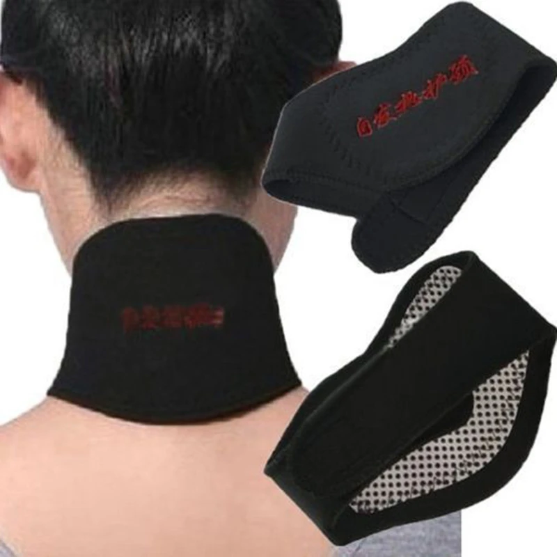 

Magnetic Neck Heat Therapy Support Belt for Massager Cervical Vertebra Protection Massage Alleviate Neck Pain