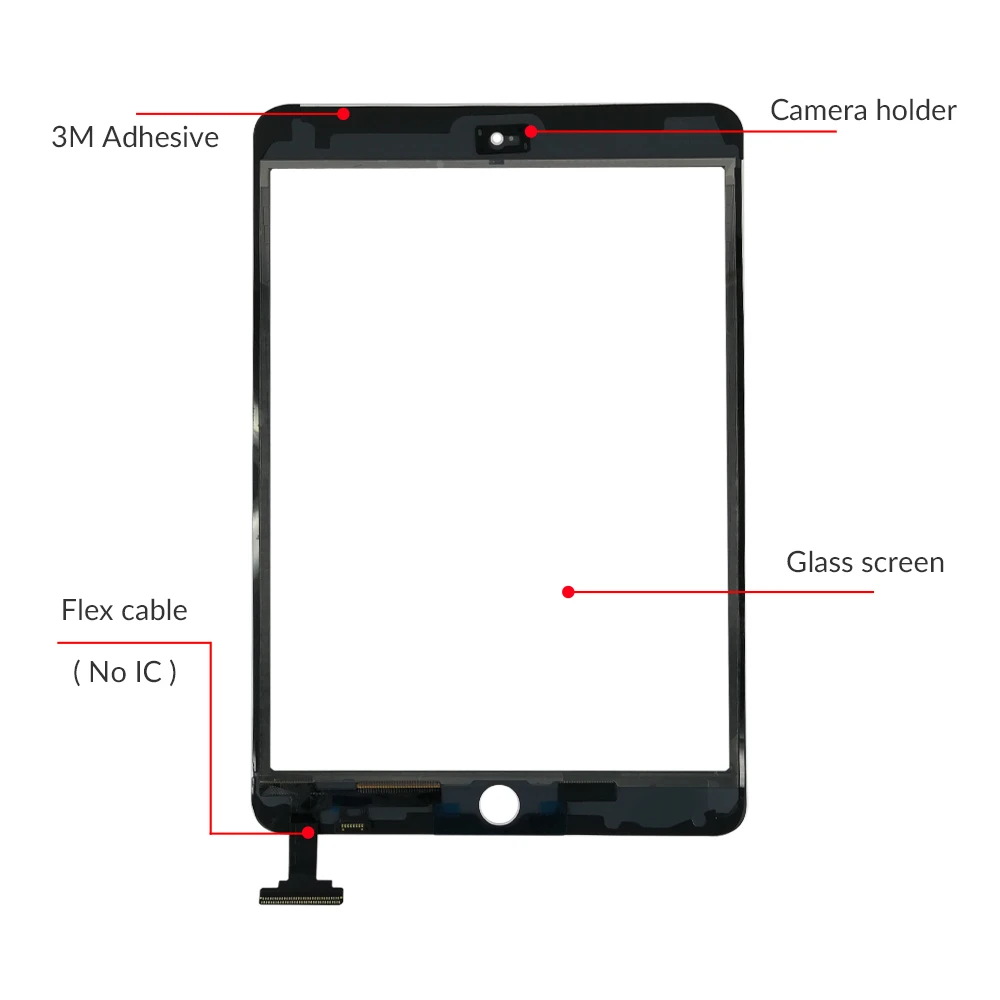 Сенсорный Экран AAA качества для ipad mini 1 2 стеклянный сенсорный экран с цифровым