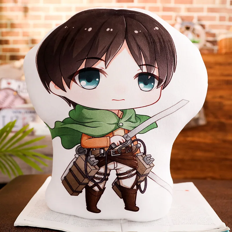 Аниме мультфильм косплей Shingeki no Kyojin атака на itan Декоративная Подушка Плюшевые