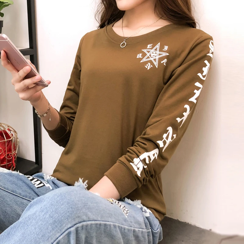 Хлопковая Футболка женская футболка большие размеры femme camisas femininas 2018 Женские