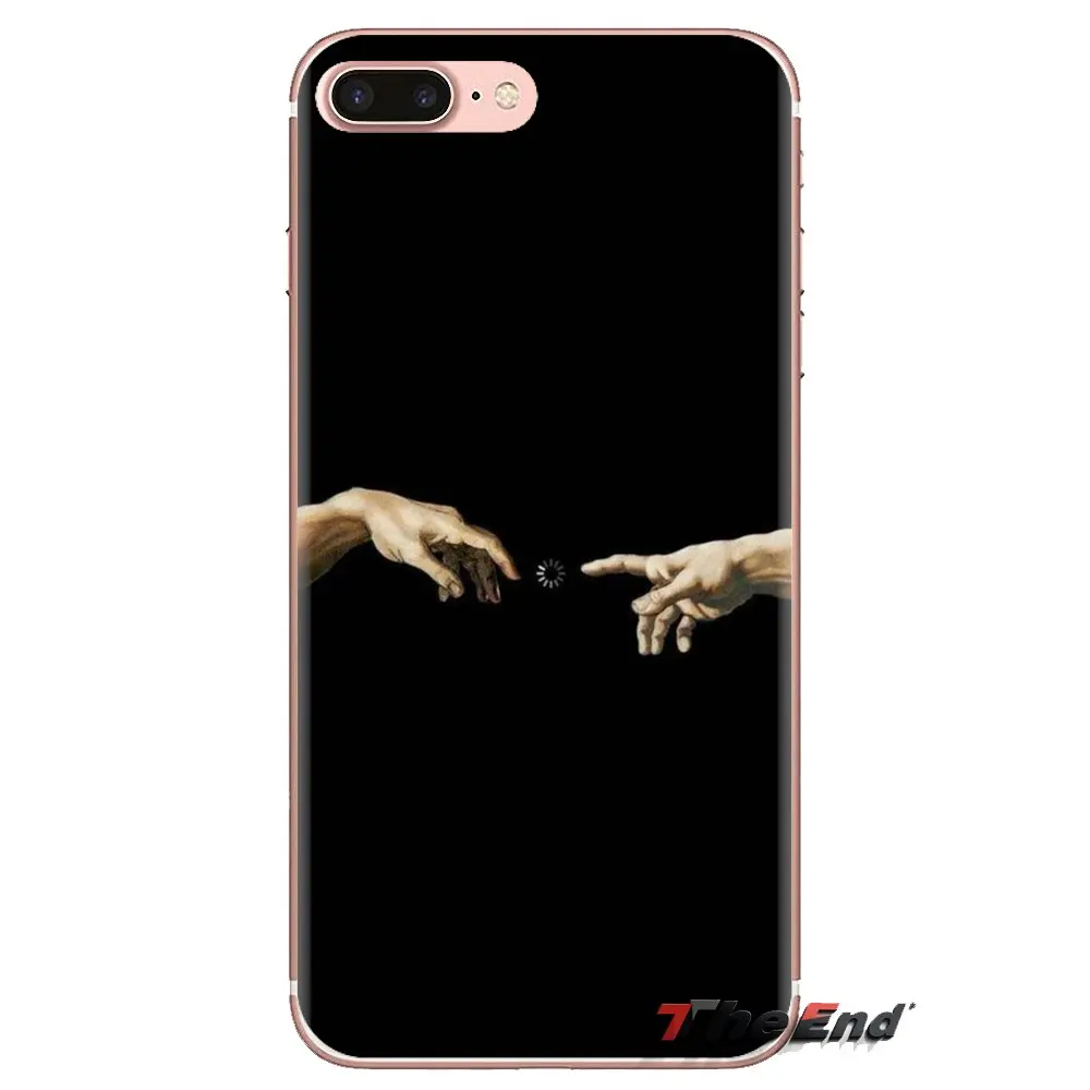 For Oneplus 3T 5T 6T Nokia 2 3 5 6 8 9 230 3310 2.1 3.1 5.1 7 Plus 2017 2018 Transparent TPU Skin Case Mona Lisa Art David lines |