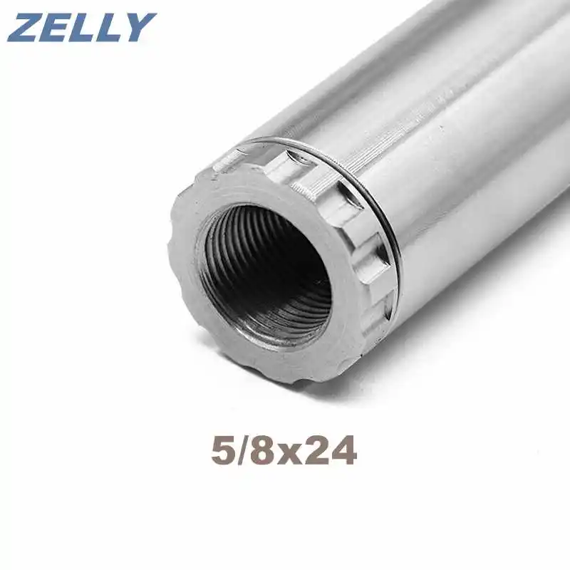 5/8&quotx24 tpi Adapter End Cap FOR 1&quotx6" Solvent Trap To .22lr Anodized Matte Black or Silver Napa 4003 Wix 24003 (OD: about 27mm) |