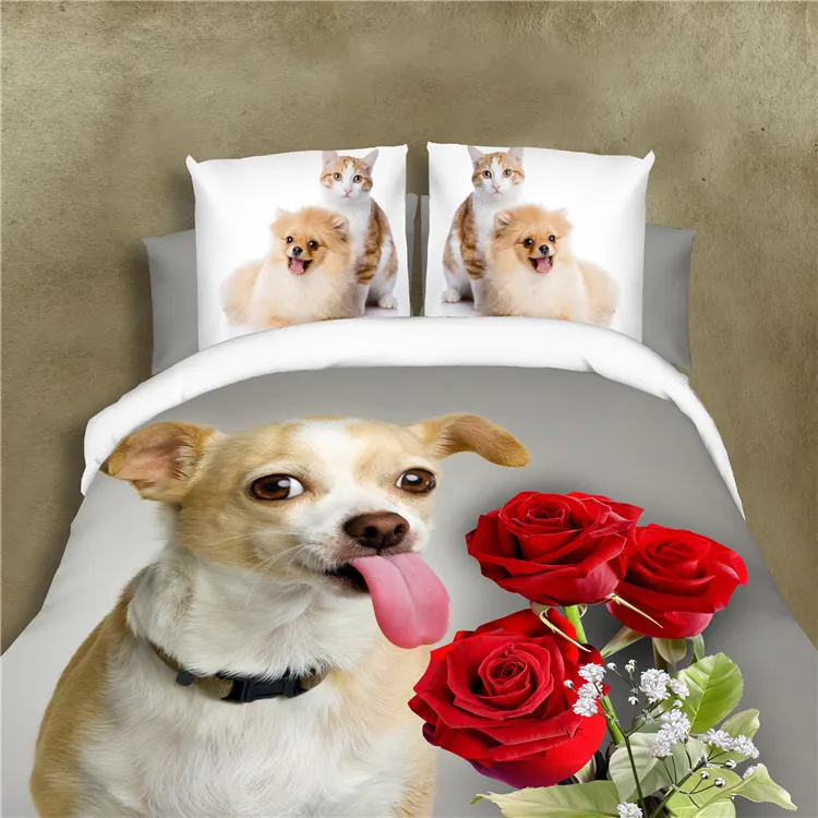 Постельное белье из суперволокнистого волокна комплекты постельного белья с 3D