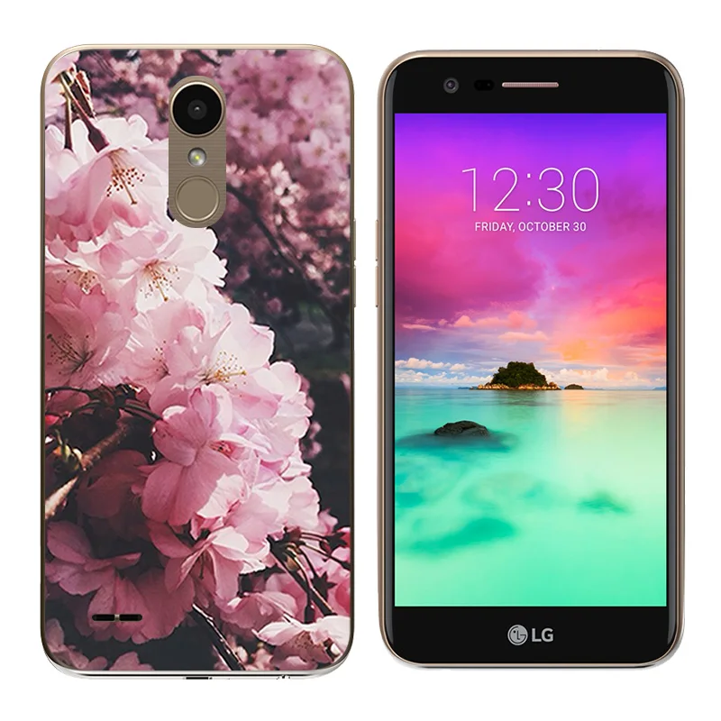 2017 чехол для LG K10 Мягкая силиконовая ручная печать LV5/K10 X400 M250 M250N чехлы телефонов |