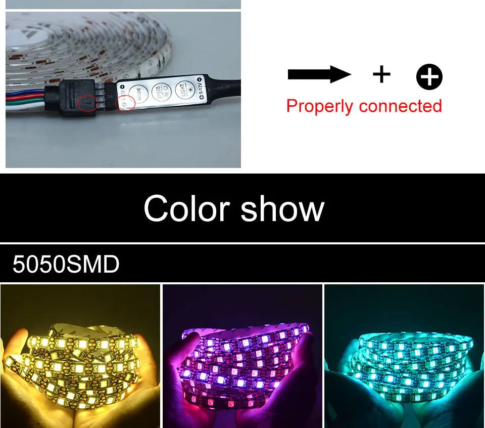 Foxanon USB DC 5 В Светодиодная лента ИК-пульт 2835 RGB 0,5 м 1 м 2 м 3 м 4 м 5 м 60 светодиодов/м водонепроницаемый гибкий светильник для ТВ спальни Рождество
