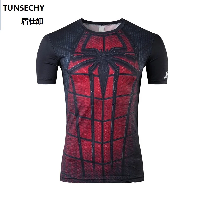 Wisdom bikeman muscle men's cycling T-cycling fitness equipment male iron man spider-man sportswear batman armor | Спорт и