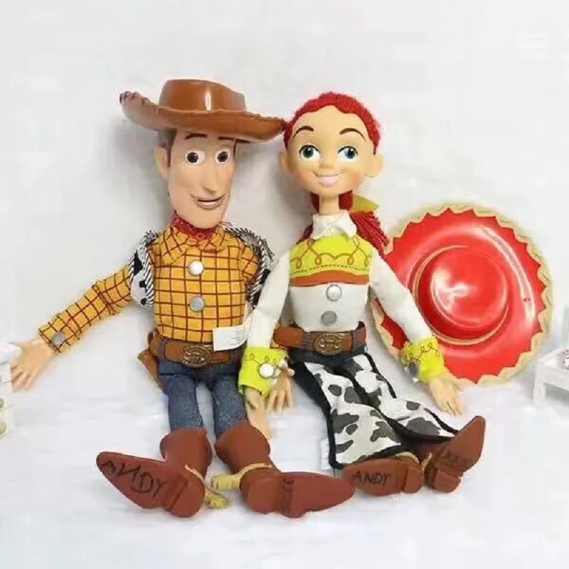 Pixar Оригинальная история игрушек 4 лот смеется Вуди говорящий/пой Джесси ПВХ фигурка Коллекционная модель подарок электрические плюшевые игрушки
