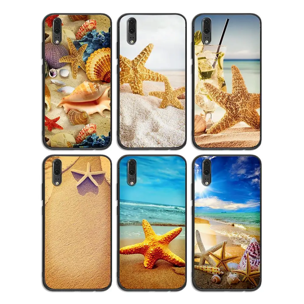 Летний Пляжный мягкий чехол для телефона huawei Honor 6A 7A 3GB Pro 7X 8X 8C 10 Lite Note на заднюю
