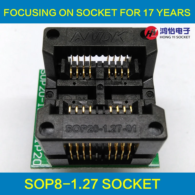 SOP8 SOIC8 SO8 программирующая розетка шаг 1 27 мм IC ширина корпуса 5 4 209mil адаптер для