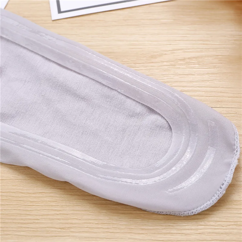 Носки невидимки женские короткие шелковые Нескользящие 5 пар|Носки-следки| |