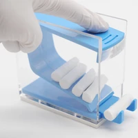 lab supplies 2 colors dental orthodontic cotton roll dispenser holder press type