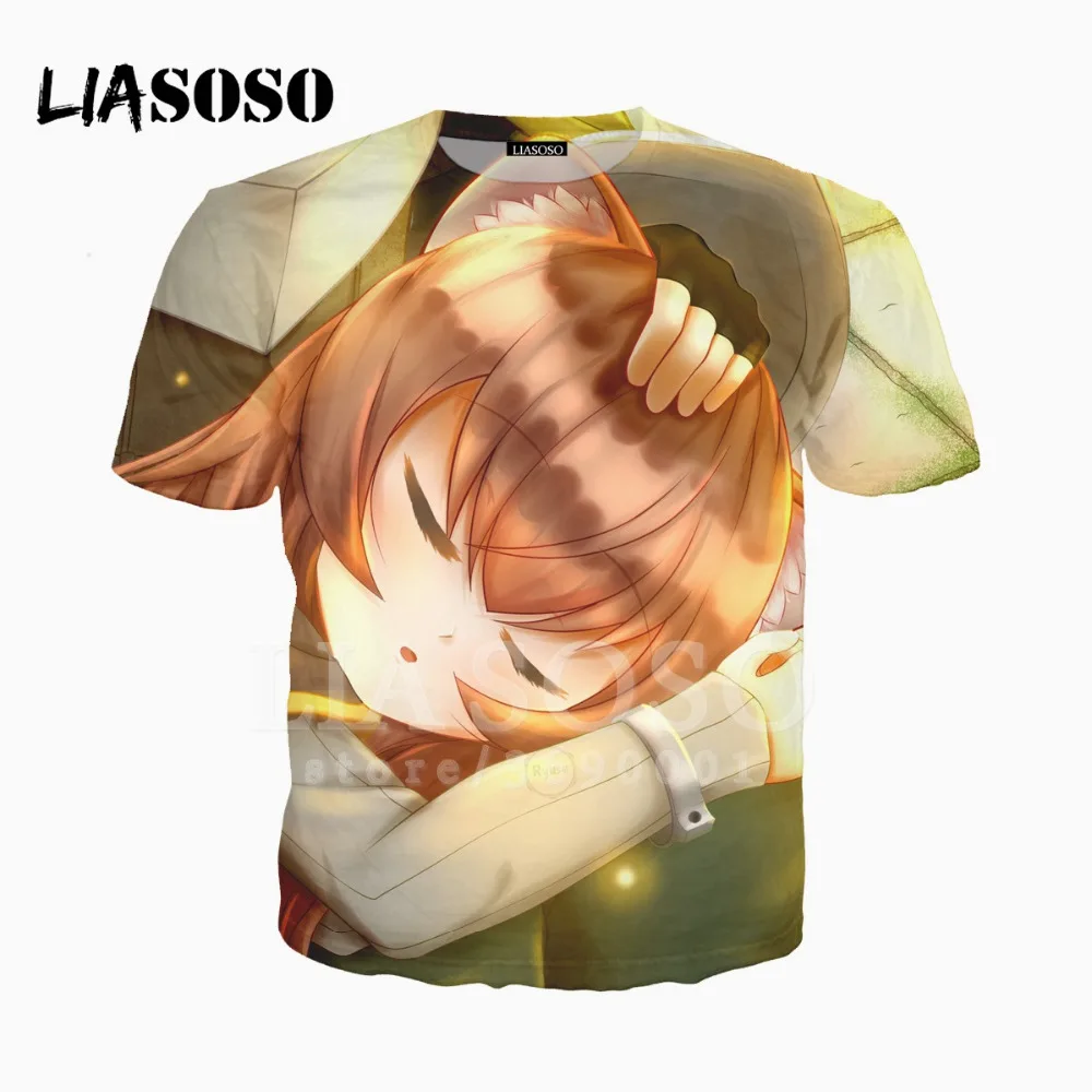 LIASOSO/футболка унисекс с 3D принтом аниме Tate No Yuusha Rising Of The Shield Hero Kawaii для девочек