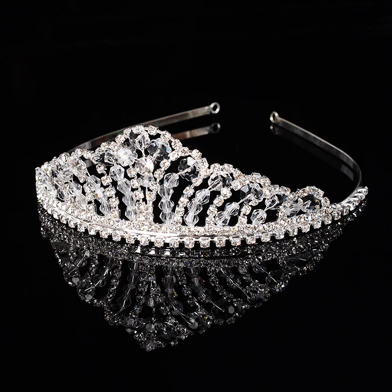 Великолепные свадебные украшения из чистого кристалла корона тиара для
