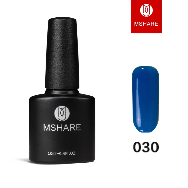 MSHARE красный желтый синий 10 мл УФ художественный Гель лак для ногтей со вспышкой