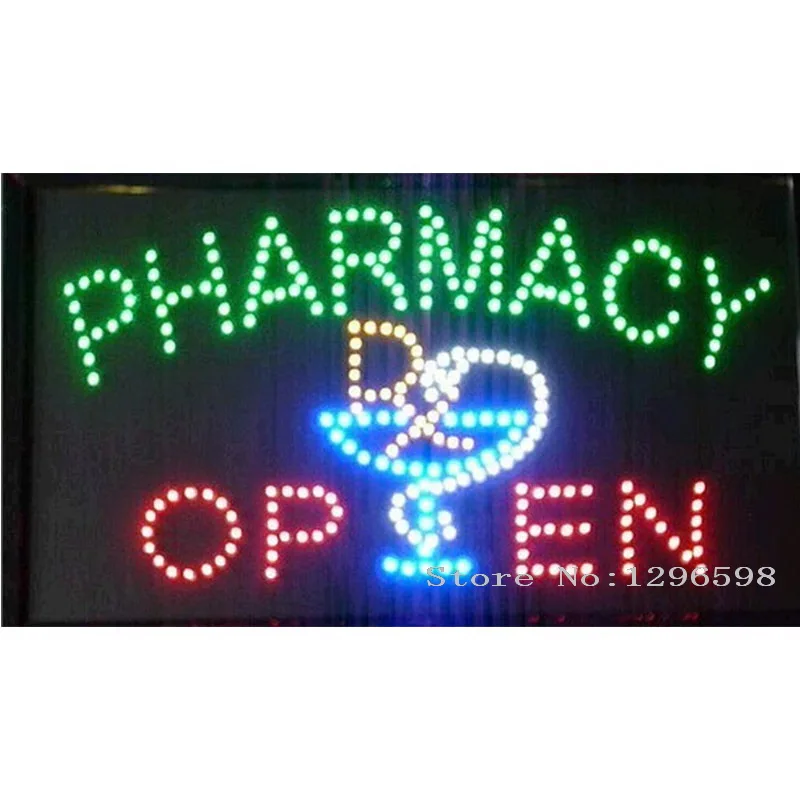 2017 аптека неоновые вывески Горячая Распродажа светодиодный экран дисплея 15 5x27 5