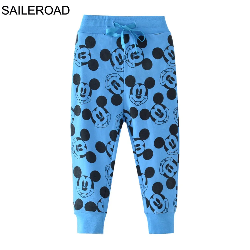 SAILEROAD 2 7Years Мальчики Спортивные Брюки для Хлопка Дети Повседневные Мультфильм
