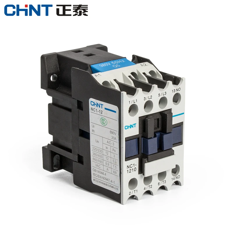 CHINT AC Контактор Электрический CJX2 LC1 NC1-1210 ac220в связь 220 В 380 в 110 В контактор на din-рейку