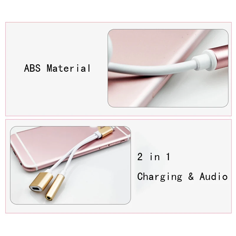 Адаптер аудио интегрированный адаптер для наушников Iphone 7 8 Plus зарядное