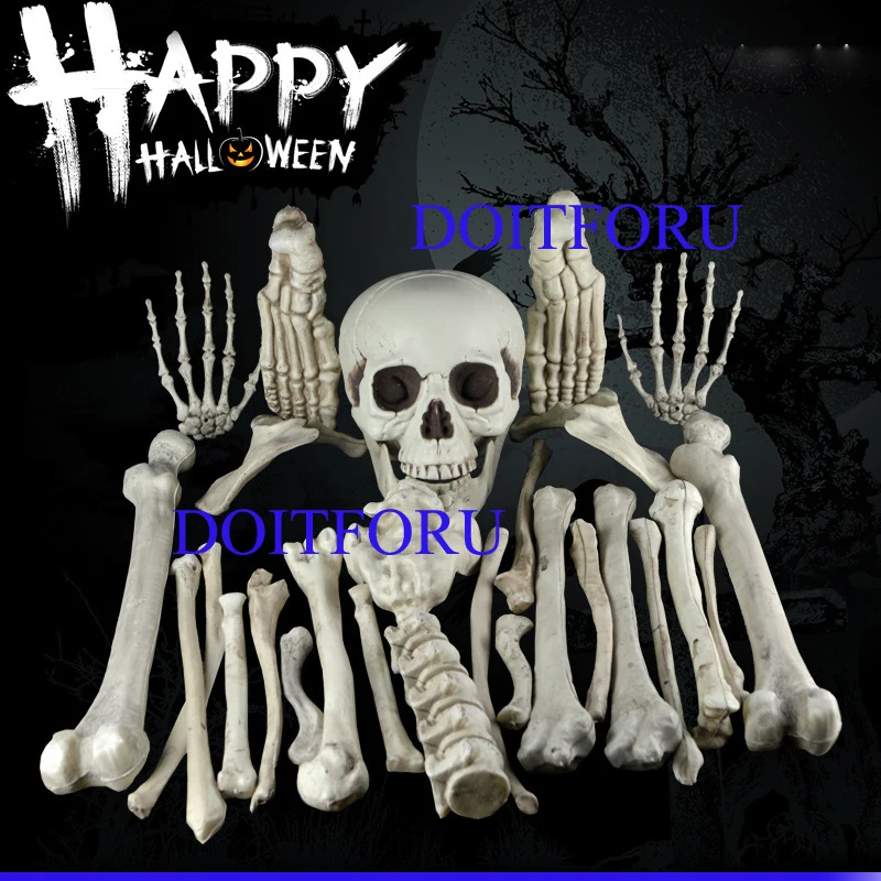 Реквизит для дома с привидениями 28 шт. искусственные человеческие скелеты