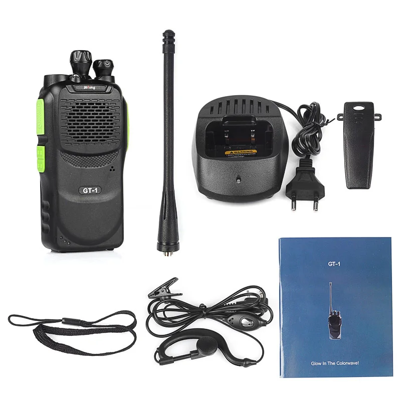 Baofeng/Pofung GT-1 UHF 400-470MHz 5 Вт 16CH FM функция Двусторонняя Ham портативный радиоприемопередатчик Walkie Talkie зеленый
