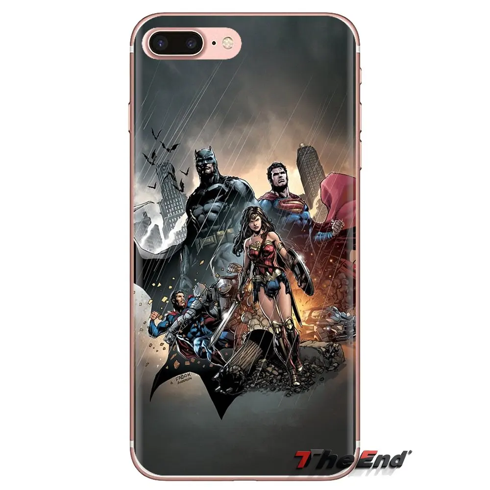Transparent Soft TPU Case DC Justice League Comics Superman For Xiaomi Redmi 4A S2 Note 3 3S 4 4X 5 Plus 6 7 6A Pro Pocophone F1 |