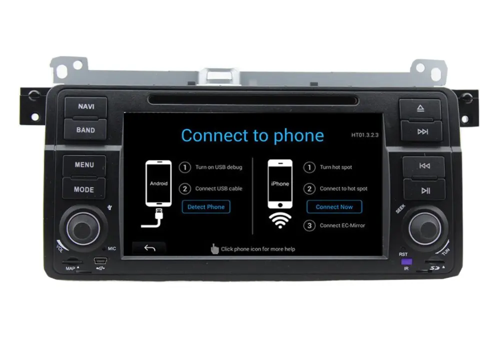 Четырехъядерный процессор dvd-плеер для BMW E46 Android 5.1 DVD GPS Navi Bluetooth радио RDS USB рулевое
