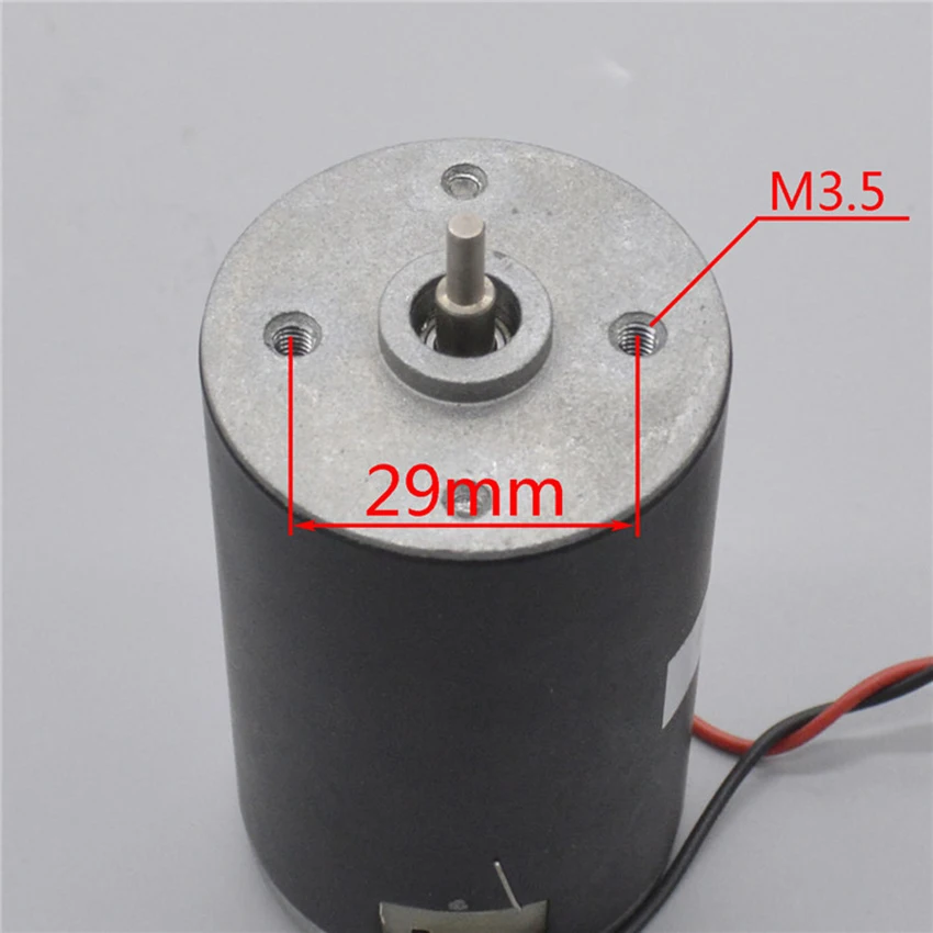 Фото DC12 24V 1500 3000 об/мин 55 Вт микро мотор постоянного магнита сменная карбоновая щетка DC12 24V 1500 3000 об/мин 55 Вт микро мотор постоянного магнита сменная карбоновая щетка