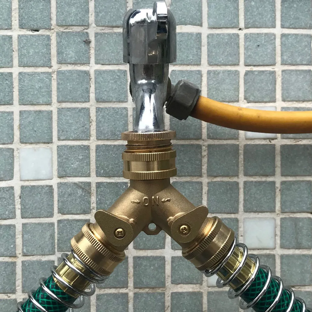 Для полива и орошения Y Разъемы 2 способа крана сад орошённые клапаны шланг