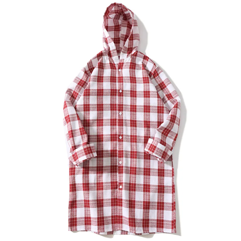 2018 Для мужчин клетчатая рубашка с длинными рукавами свободные осень мужской