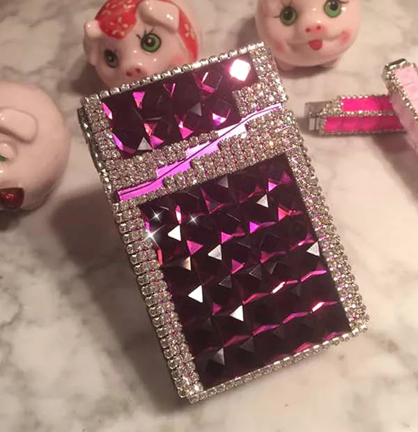 20 упаковок алюминиевая коробка для сигарет ручная работа инкрустированный