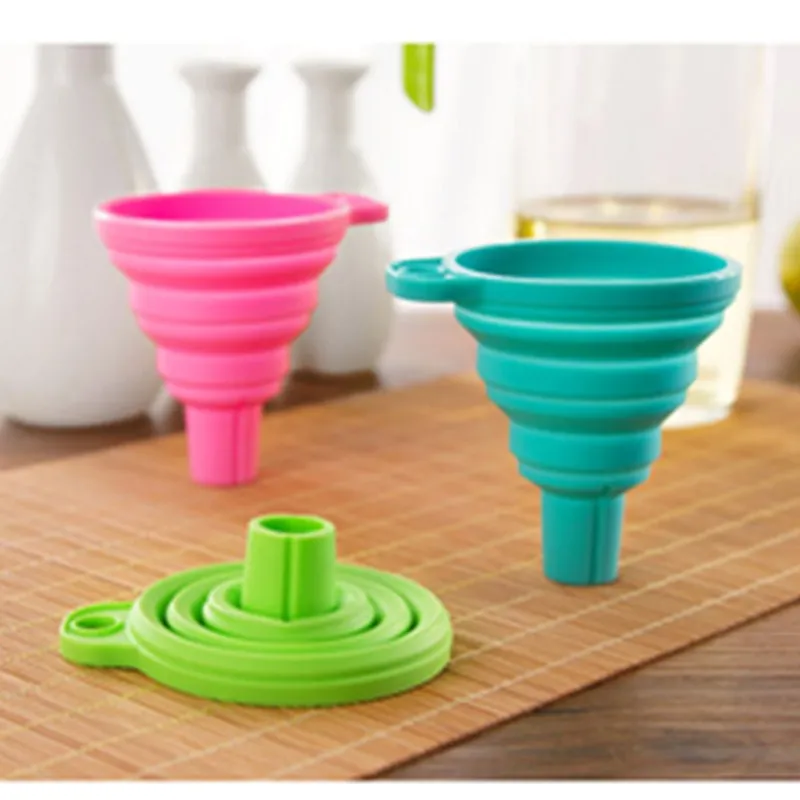 1 шт. оптовая продажа 100%-й силикон для пищевых продуктов кухня Складная Мини