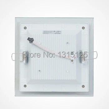 Бесплатная доставка SMD5730 18 Вт квадратный алюминий со стеклянной светодиодной