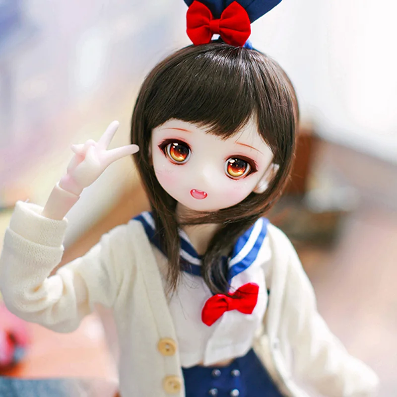 Полный набор 1/4 BJD Кукла Прекрасная шарнирная кукла Airi для девочки со стеклянными глазами подарок на день рождения и Рождество