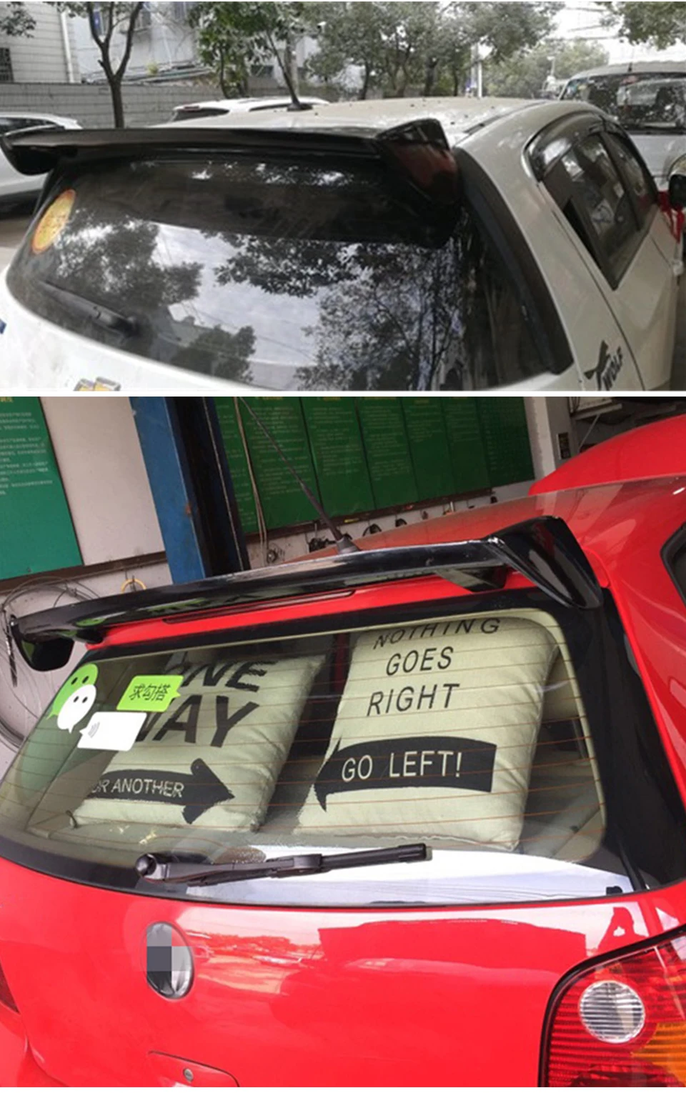 Использовать для Toyota Vitz спойлер Задняя Крышка багажника автомобиля спойлер крыло 2002-2013 ABS Материал настроить цвет DIY краски спортивный автомобиль спойлер