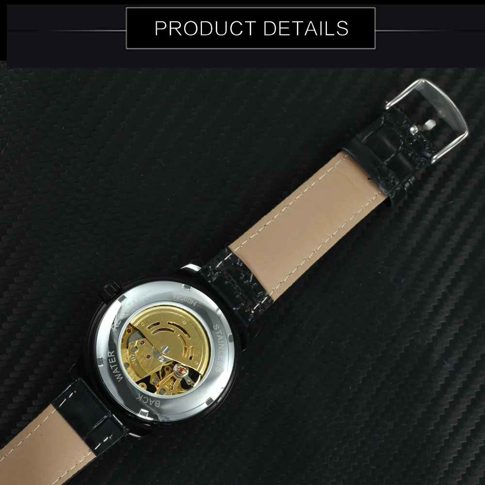 Часы наручные WINNER Мужские механические модные классические брендовые Роскошные