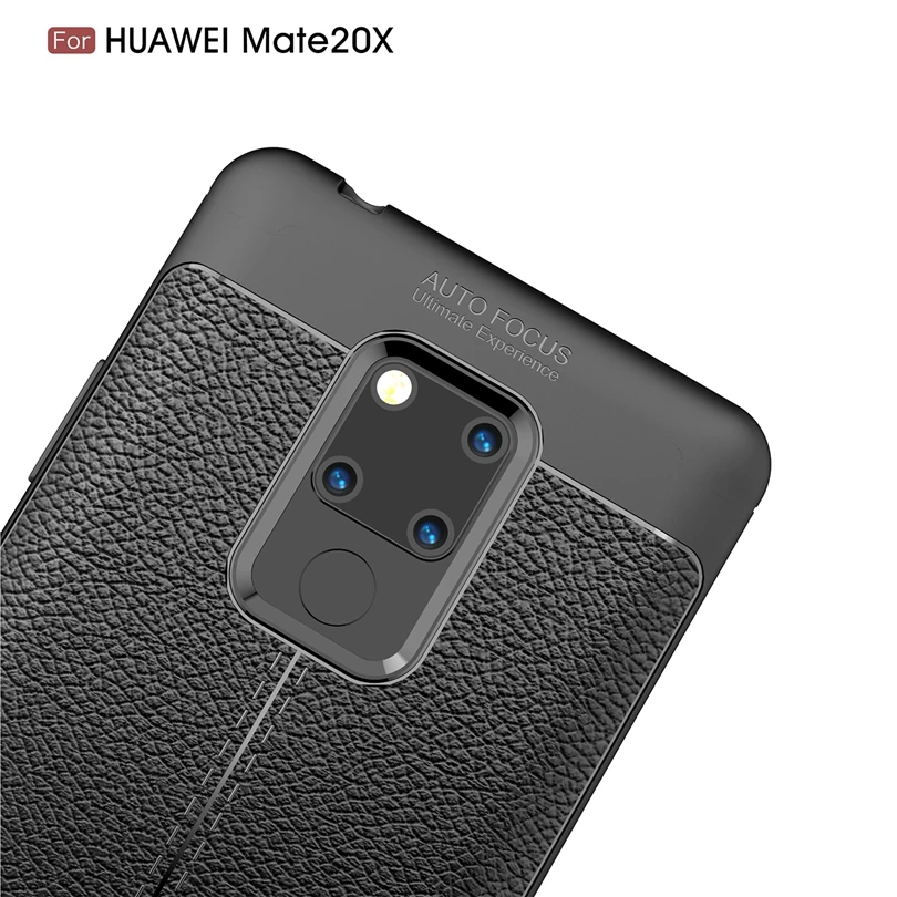 For Huawei Mate 20X / Mate20X Case Phone Back Protective Smartphone Soft Litchi striae Shockproof Cover | Мобильные телефоны и